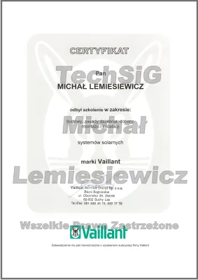 Certyfikat: Vaillant